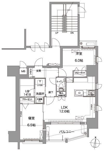 Floor: 2LDK, occupied area: 59.23 sq m, Price: 29,900,000 yen ~ 34,600,000 yen