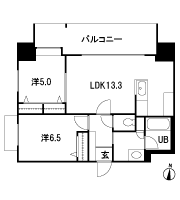 Floor: 2LDK, occupied area: 57.44 sq m, Price: 28.8 million yen ~ 33,100,000 yen