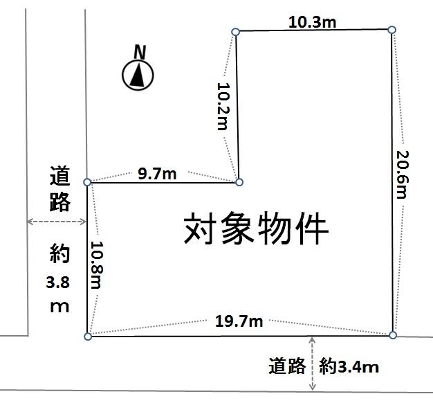 Compartment figure. Land price 13.5 million yen, Land area 316.76 sq m