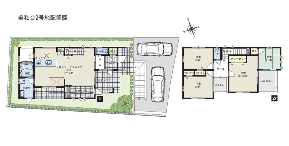 Floor plan. (No. 2 locations), Price 31,900,000 yen, 4LDK, Land area 178 sq m , Building area 110.95 sq m