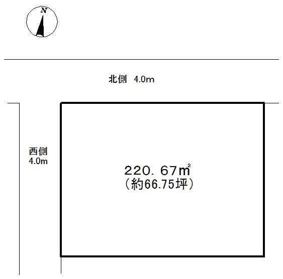 Compartment figure. Land price 8.8 million yen, Land area 214 sq m land view