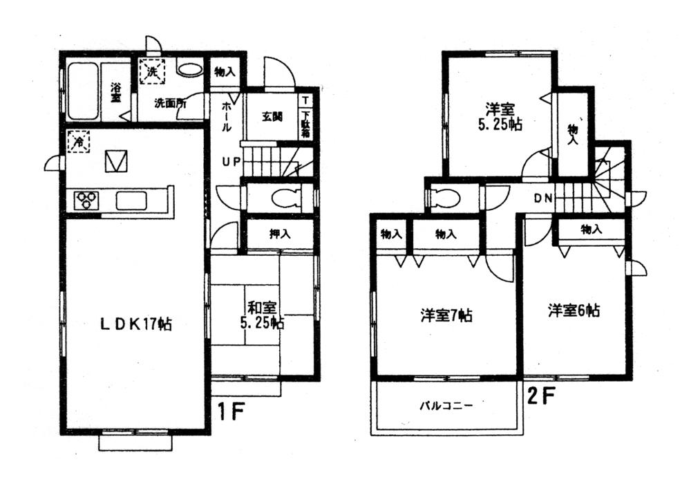 Floor plan. 27,800,000 yen, 4LDK, Land area 140.72 sq m , Building area 97.71 sq m
