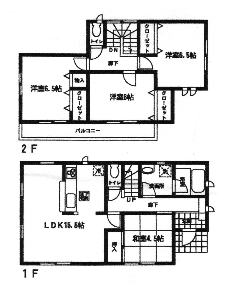 Floor plan. (Building 2), Price 17.8 million yen, 4LDK, Land area 178.06 sq m , Building area 93.96 sq m