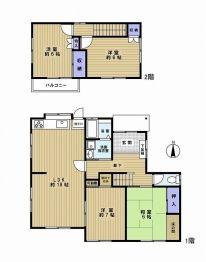 Floor plan. 22,800,000 yen, 4LDK, Land area 188.26 sq m , Building area 94.8 sq m