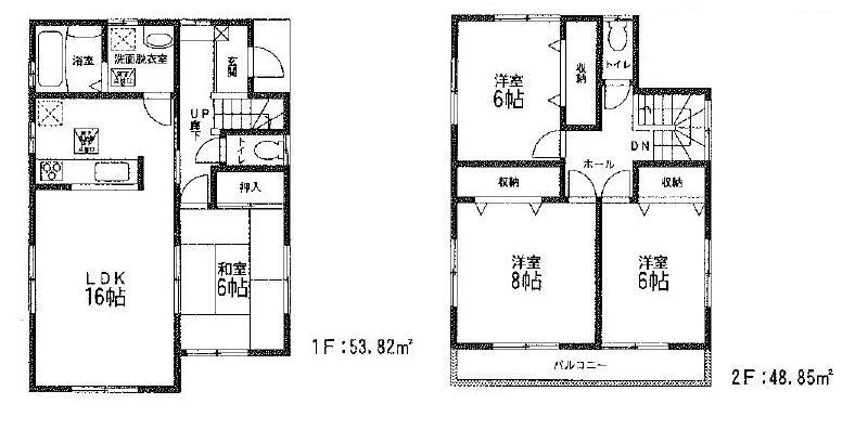 Floor plan. 27,980,000 yen, 4LDK, Land area 166.38 sq m , Building area 102.67 sq m Mato