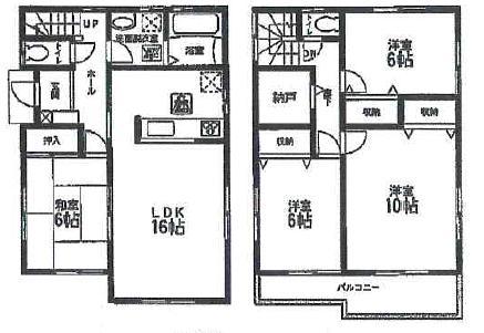 Floor plan. (Building 2), Price 27,980,000 yen, 4LDK+S, Land area 165.53 sq m , Building area 106.82 sq m