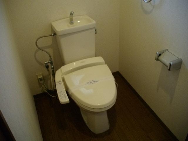 Toilet. Washer with toilet