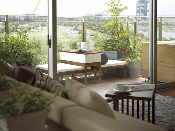 balcony ・ terrace ・ Private garden.  [balcony] Model room A type