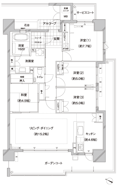 Floor: 4LDK, occupied area: 97.78 sq m, Price: 28,200,000 yen ~ 34,800,000 yen