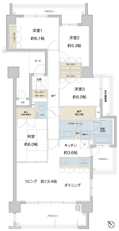 Floor: 4LDK, occupied area: 94.96 sq m, Price: 32,986,633 yen ・ 34,323,776 yen