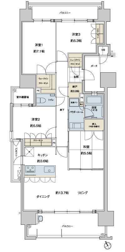 Floor: 4LDK, occupied area: 92.58 sq m, Price: 31,552,551 yen ・ 34,432,551 yen