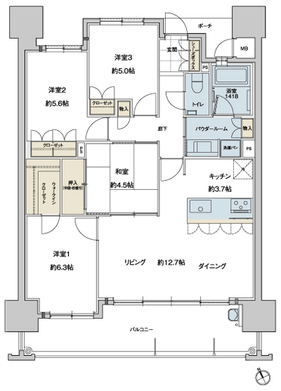 Floor: 4LDK, occupied area: 85.83 sq m, Price: 27,660,777 yen ~ 31,980,777 yen