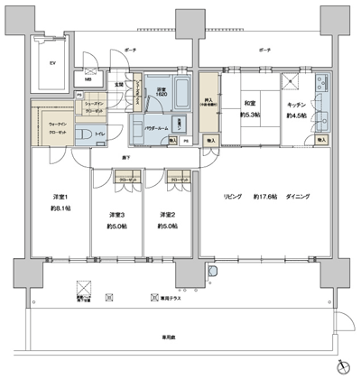 Floor: 4LDK, occupied area: 105.94 sq m, Price: 35,942,062 yen