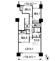 Floor: 3LDK, occupied area: 85.64 sq m, Price: 28,175,523 yen ・ 31,466,952 yen