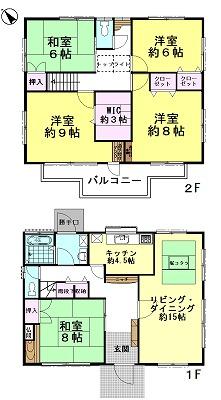 Floor plan. 35,800,000 yen, 5LDK + S (storeroom), Land area 421.65 sq m , Building area 154.82 sq m