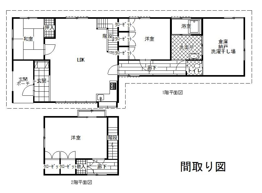 Floor plan. 29,800,000 yen, 3LDK + S (storeroom), Land area 666.75 sq m , Building area 127.52 sq m