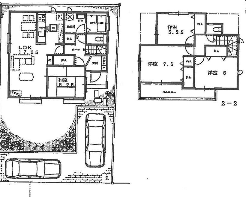 Floor plan. 32,800,000 yen, 4LDK, Land area 148 sq m , Building area 98.54 sq m newly built detached 2-storey 4LDK 2 cars Cars Allowed