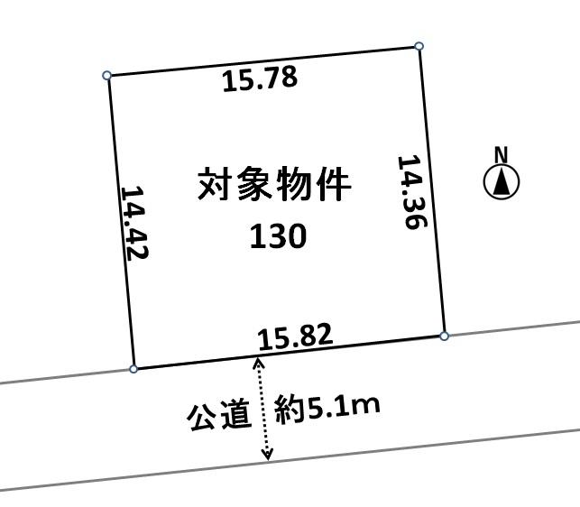 Compartment figure. Land price 16.8 million yen, Land area 227.34 sq m