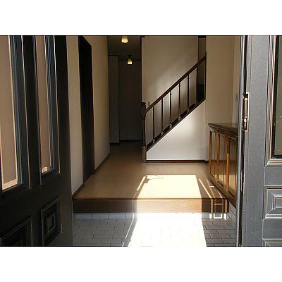 Entrance. The space that is airy and open the front door!