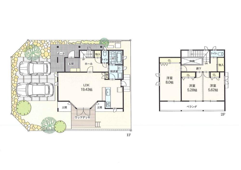 Floor plan. Price 28.8 million yen, 3LDK, Land area 166.85 sq m , Building area 101.31 sq m