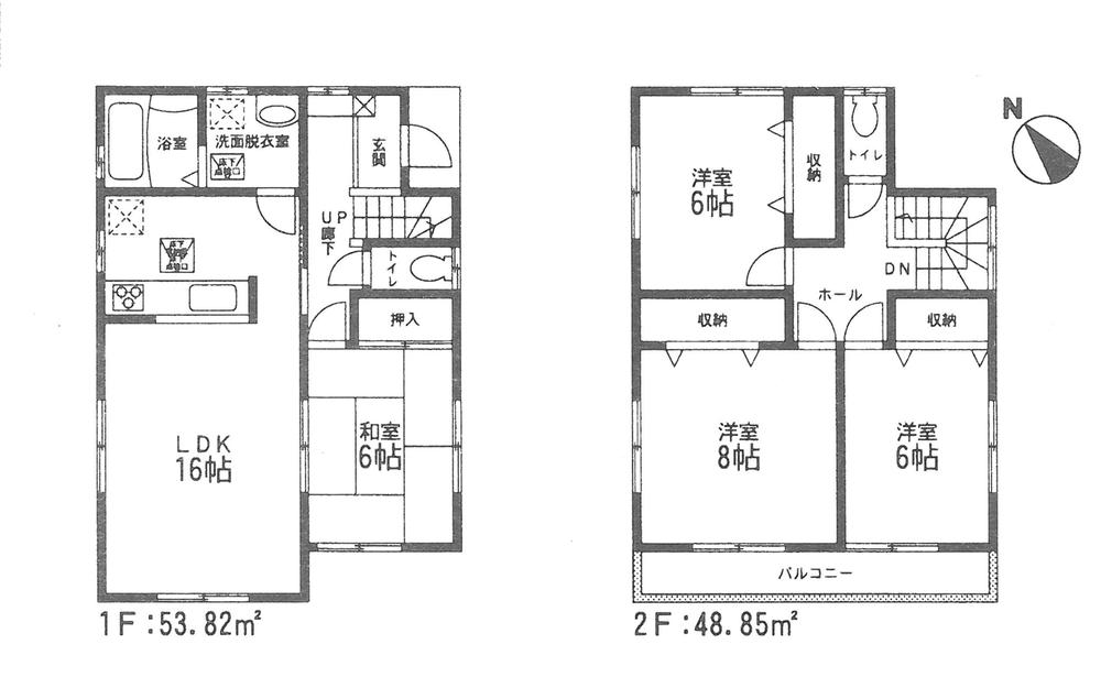 Floor plan. 27,980,000 yen, 4LDK, Land area 166.38 sq m , Building area 102.67 sq m floor plan