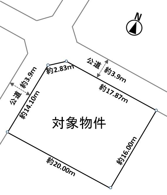 Compartment figure. Land price 11.6 million yen, Land area 318.15 sq m