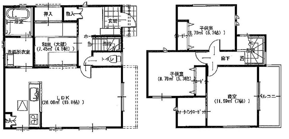 Floor plan. 29,980,000 yen, 4LDK, Land area 132.34 sq m , Building area 92.73 sq m Mato