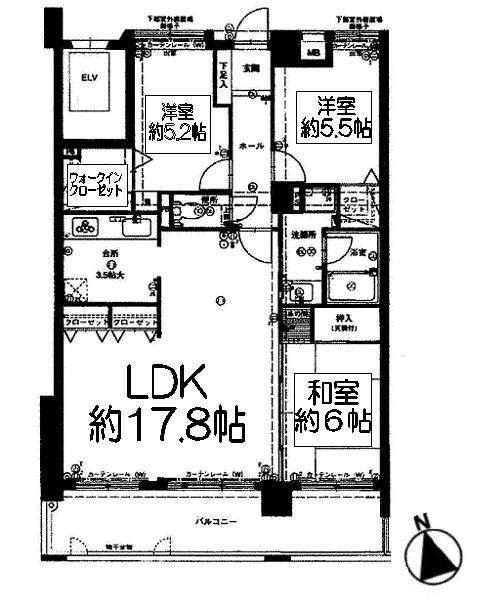 Floor plan. 3LDK, Price 11 million yen, Occupied area 85.59 sq m , Balcony area is 13.5 sq m Floor.