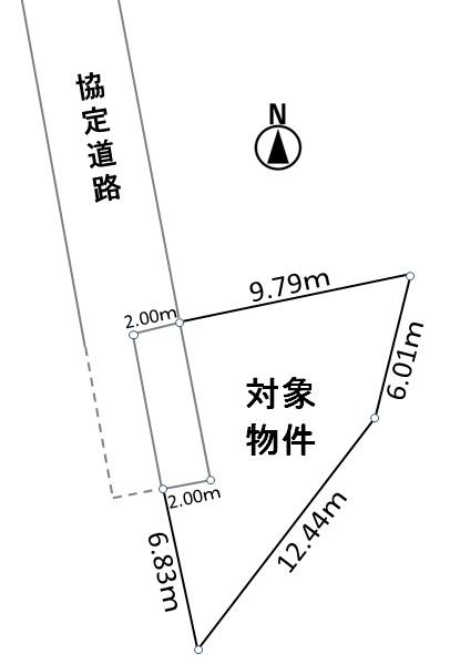 Compartment figure. Land price 5.5 million yen, Land area 97.41 sq m