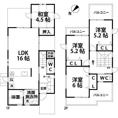 Floor plan. 30,980,000 yen, 4LDK, Land area 150.66 sq m , Building area 90.25 sq m floor plan!