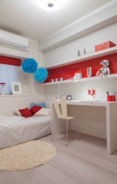 Western-style rooms that can be used as a children's room. Space design was to cherish each time family