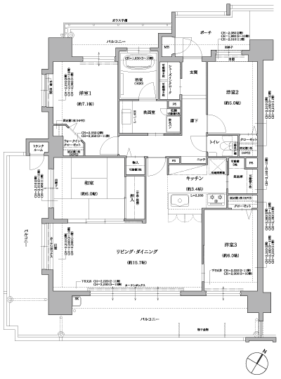 Floor: 4LDK, occupied area: 100.06 sq m, Price: 35.8 million yen
