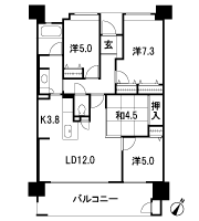 Floor: 4LDK, occupied area: 83.77 sq m, Price: 25.6 million yen ・ 26,400,000 yen
