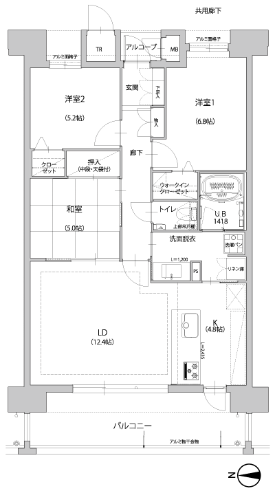 Floor: 3LDK, occupied area: 78.61 sq m, Price: 22,300,000 yen ~ 27,700,000 yen (tentative)