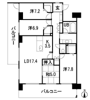 Floor: 4LDK, occupied area: 109.84 sq m, Price: 32.7 million yen ~ 39,400,000 yen (tentative)