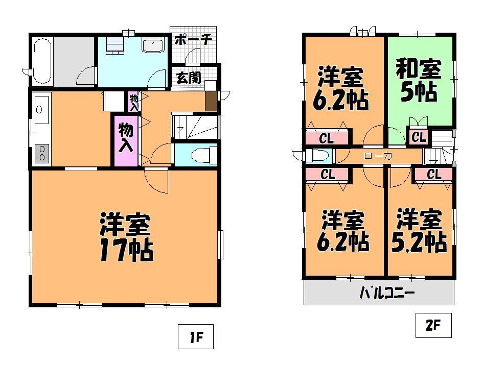 Floor plan. (3 Building), Price 25,300,000 yen, 4LDK, Land area 135.94 sq m , Building area 93.14 sq m