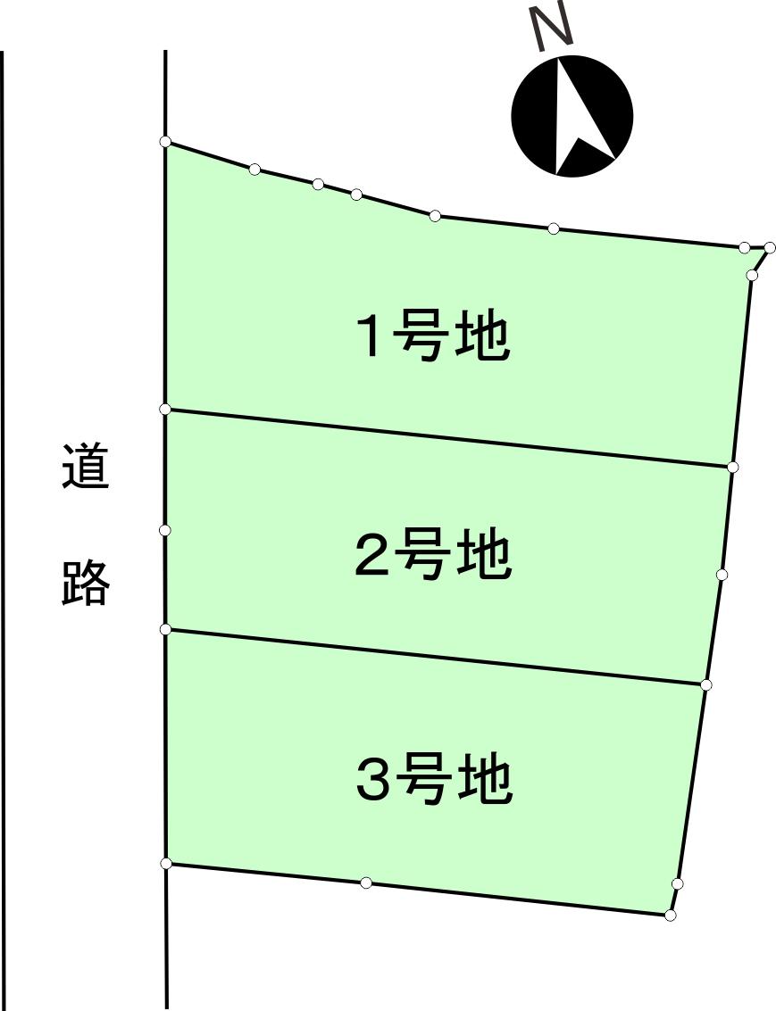 The entire compartment Figure. 3 Gochi is ready-built single-family plans. 1, 2 Gochi is being sold as a selling land with a building conditions.