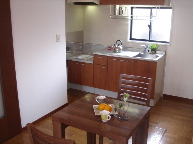 Kitchen. Clean kitchen Good ventilation is also equipped with window