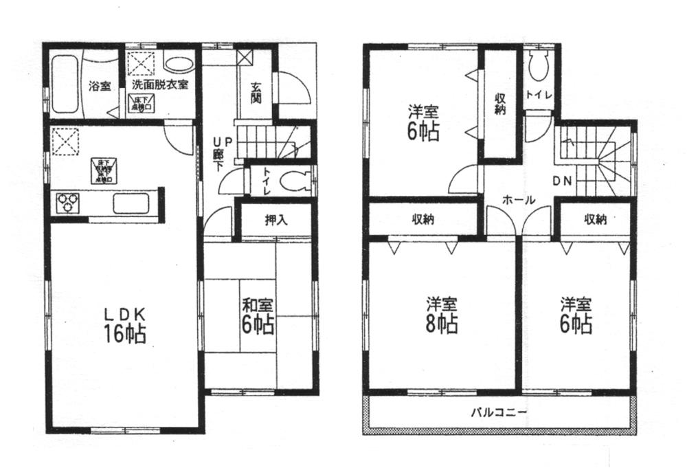 Floor plan. 26,980,000 yen, 4LDK, Land area 166.38 sq m , Building area 102.67 sq m