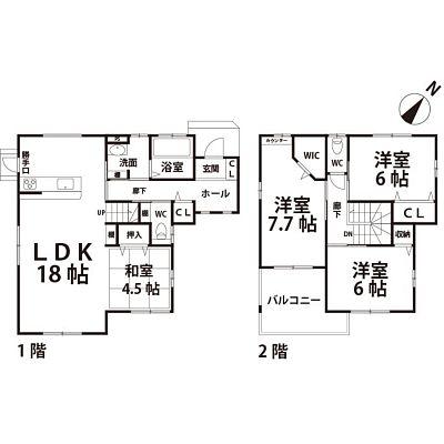 Floor plan. 29,800,000 yen, 4LDK, Land area 221.79 sq m , Building area 102.24 sq m floor plan