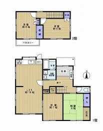 Floor plan. 21,800,000 yen, 4LDK, Land area 188.26 sq m , Building area 188.26 sq m