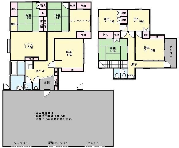 Floor plan. 13.5 million yen, 7LDK, Land area 330.46 sq m , Building area 146.74 sq m