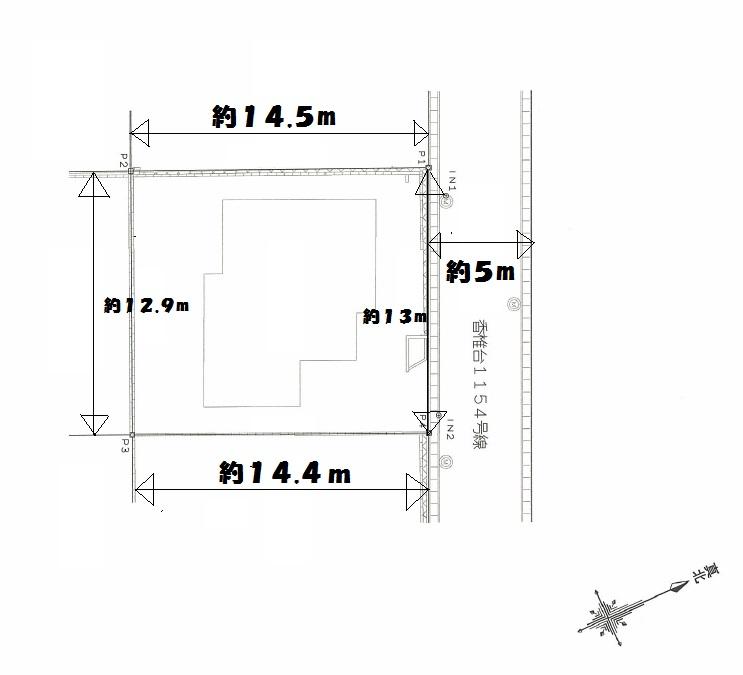 Compartment figure. Land price 21,800,000 yen, Land area 188.26 sq m