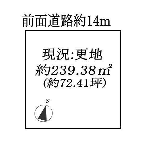 Compartment figure. Land price 16.8 million yen, Land area 239.38 sq m