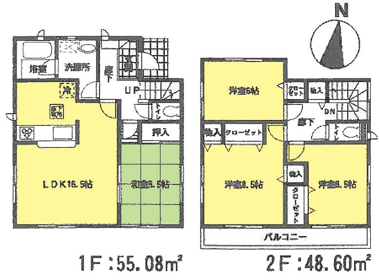 Floor plan. 28.8 million yen, 4LDK, Land area 288.26 sq m , Building area 103.68 sq m floor plan (4LDK)