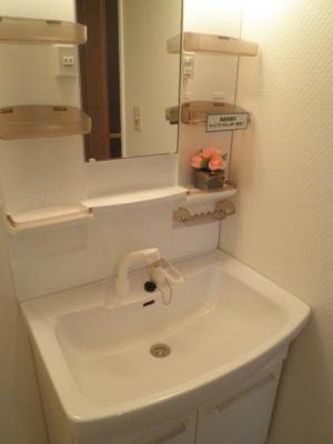 Wash basin, toilet. It is the washstand of shampoo dresser still ・  ・ It's shampoo dresser is easy-to-use