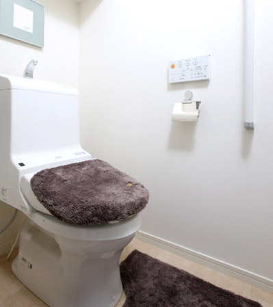 Toilet.  [toilet] Excellent functionality and design, Adopt a tank-integrated toilet. Washlet is, of course, Difficult borderless shape luck dirty, Super water-saving function and auto-cleaning, It has a variety of functions, such as deodorizing function.