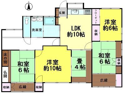 Floor plan. 37,800,000 yen, 5LDK, Land area 401.34 sq m , Building area 117.35 sq m