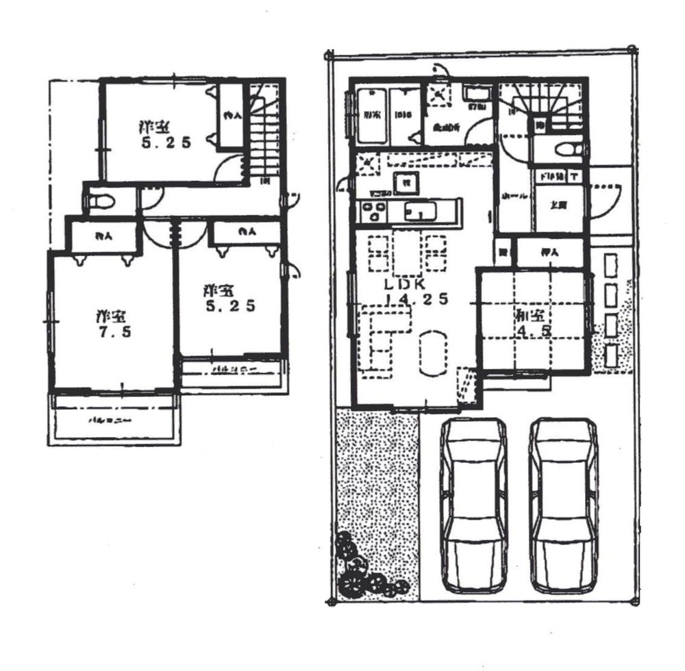 Floor plan. (1, No. 2 point), Price 30,800,000 yen, 4LDK, Land area 112.34 sq m , Building area 89.64 sq m