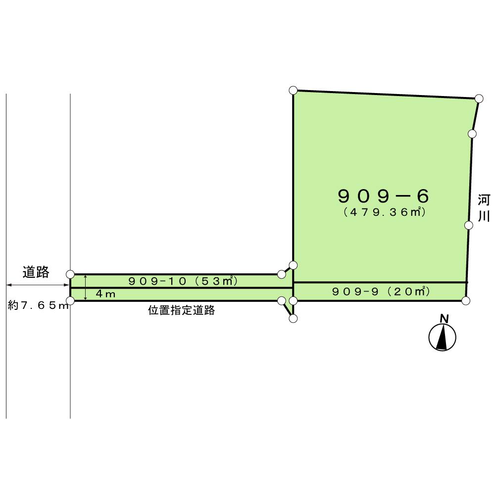 Compartment figure. Land price 59,800,000 yen, Land area 499.36 sq m
